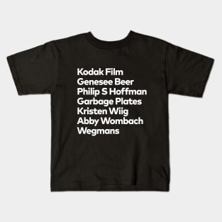 Rochester's Claims To Fame Kids T-Shirt